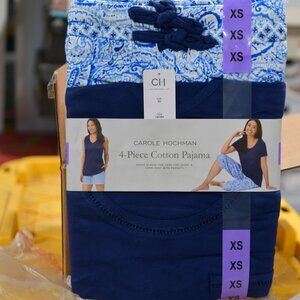 Carole Hochman Ladies' 4-piece Pajama Set blue‎